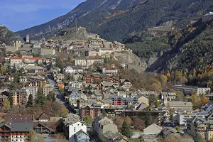 Vauban Prints: France, Hautes-Alpes Briançon, general view of the city with Vauban fortifications