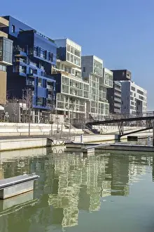 Exterior View Prints: FRANCE, LYON - FEBRUARY 19: The Confluence District in Lyon
