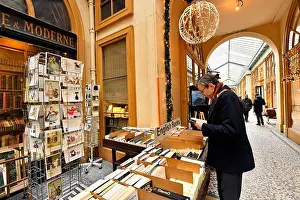 Pedestrian Street Prints: France, Paris, Galerie Vivienne, Francois Jousseaume's Librairie Ancienne bookstore