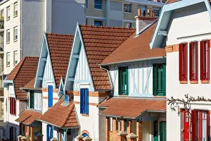 Traditional Housing Prints: France, Paris, group of houses named La Petite Alsace also called Cite Daviel in rue Daviel in Butte aux Cailles