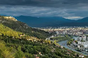 Grenoble Prints: France, Rhone Alpes, Isere, Grenoble city