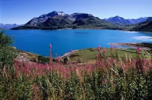 Haute Prints: France, Savoie, Mont Cenis lake in the Haute Maurienne valley