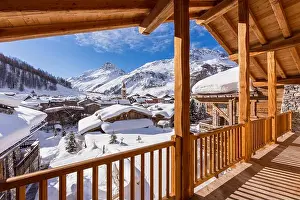Alpes Prints: France Savoie Val D'Isere view of the village