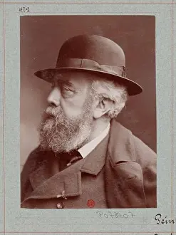 François Bonvin appears in a studio portrait photograph produced during the 19th century