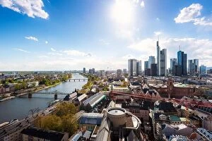 Images Dated 28th April 2016: Frankfurt am Main. Image of Frankfurt am Main skyline in Germany