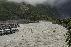 Torrent Prints: Franz Joseph glacier area, South Island, New Zealand