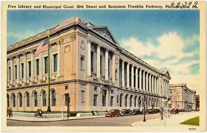 Free library and municipal court, 20th Street and Benjamin Franklin Parkway, Philadelphia, Pa (69399)