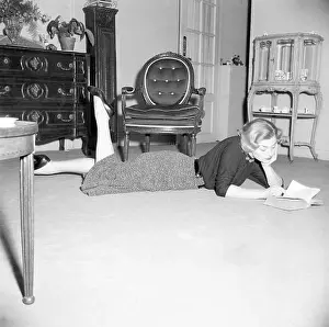 Intimacy Prints: French actress Nicole Courcel at home, c.1953