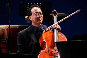 Cello Prints: French American cellist Yo-Yo Ma is pictured during a concert in Guangzhou