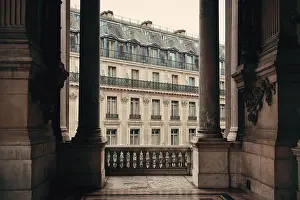 Palais Garnier Prints: French style architecture viewed from balcony in Paris