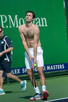 Masters Prints: French tennis player Gilles Simon takes part in a training session in preparation for the Rolex Shanghai Masters 2018