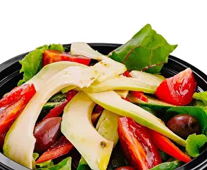 Takeaway Prints: Freshly made salad with avocado