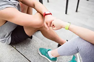 Sneakers Prints: Friends doing gesture of fist bumping