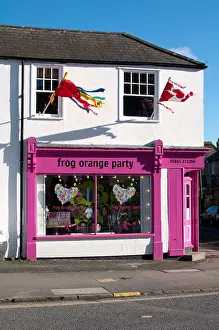Frog Orange Party shop, Jericho, Oxford, UK