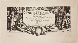 Scrollwork Prints: Frontispiece by Jacques Callot