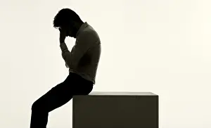 Frustrated young businessman in the very bad mood