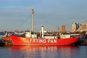 New York Prints: The Frying Pan lightship at Pier 66