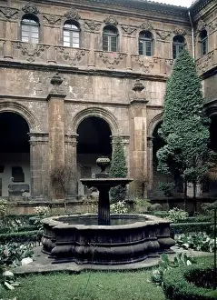 Oviedo Prints: FUENTE DEL CLAUSTRO. Location: MUSEO ARQUEOLOGICO-INTERIOR, OVIEDO, ASTURIAS, SPAIN