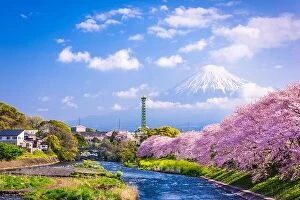 Images Dated 15th April 2017: Fuji, Japan river and mountain