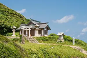 Shinto Prints: Fukoka, Japan - Okitsu-gu Yohaisho at Munakata Taisha Shrine in Oshima Island