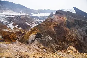 Fumaroles, geysers, Kamchatka green energy Mutnovsky volcano