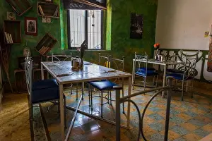 Good Weather Prints: Funky cafe restaurant - Bistro cultural, Merida, Yucatan, Mexico