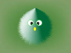 Panic Prints: Furry hairy cartoon fun toy