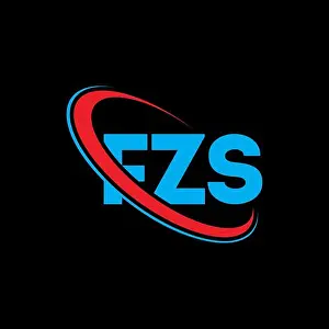 Linked Prints: FZS logo. FZS letter. FZS letter logo design