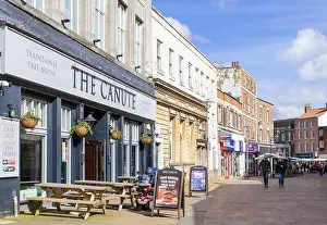 Lincolnshire Prints: Gainsborough The Canute pub a traditional english pub ion Silver Street Gainsborough Lincolnshire England UK GB Europe