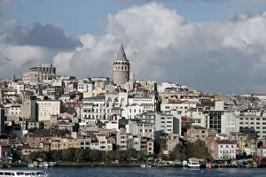Seagulls Prints: GALATA TOWER & FACADE BEYOGLU ISTANBUL TURKEY 11 November 2012
