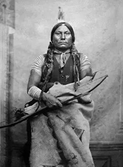 Gall, or Gaul. Fighting leader of the combined Sioux tribes in the battle of Little Big Horn (From L)