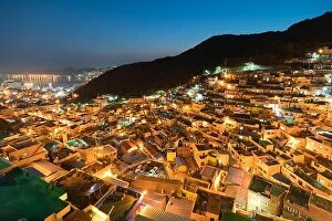 Images Dated 9th November 2017: Gamcheon Culture Village formed by houses built in staircase-fashion on the foothills of a coastal