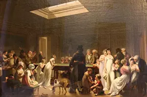 Game of Billiards, 1807. Artist: Louis Leopold Boilly