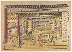 A Game of Hand Sumo in the New Yoshiwara ca