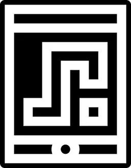 Glyph Prints: Gaming snake icon