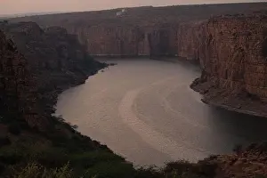 Water Body Prints: Gandikota Grand Canyon of India tourism place located at Kadapa, Andhra pradesh