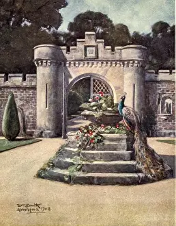 Stately Home Prints: The Gateway, Abbotsford painted by William Smith