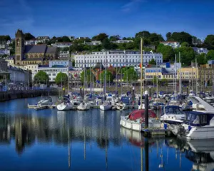 Busy Prints: GB - DEVON: St. John the Apostle church overlooking Torquay harbour & town (HDR)