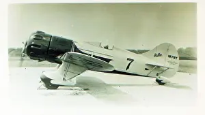 Aerodynamics Prints: The Gee Bee Model Y Senior Sportster was an American aircraft known for its unique design and racing capabilities