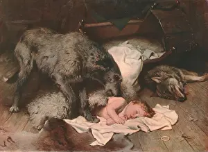 Licking Prints: Gelert, c1894, (c1902). Creator: Unknown