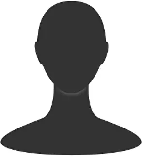 Bald Prints: Gender neutral profile avatar. Front view of an anonymous person face