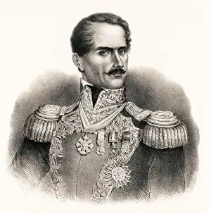Of The Prints: General D Antonio Lopez De Santa-Anna (1794-1896)