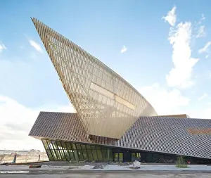 Backlit Prints: General exterior facade with dramatic angular viewing platform