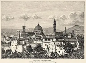 Art And Craft Prints: General panoramic view of the city of Florence