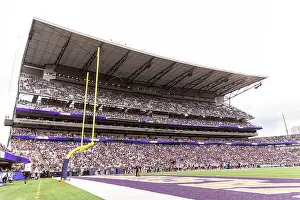 Ncaa Prints: General view of Alaska Airlines Field at Husky Stadium prior to the first quarter of an NCAA college football game