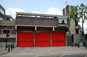 General View GV of Bethnal Green Fire Station in Bethnal Green, London, England
