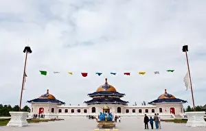 Frontal Prints: Genghis Khan Mausoleum, Ordos, Inner Mongolia, China