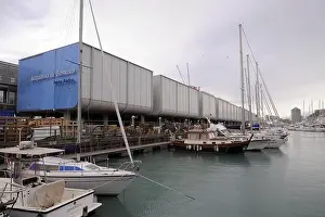 Liguria Prints: Genoa, Italy, outside of the aquarium in the Old Port