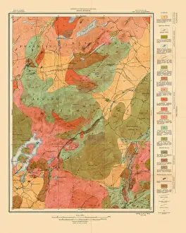 Survey Prints: Geologic Map of the Lake Placid New York USGS Quadrangle - 1914