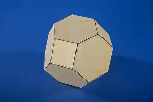 Artefact Prints: Geometric model by Martin Berman, Truncated Octahedron. 1978.1065.009